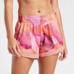 NWT Athleta Printed Mesh Racer Run Short 4” in Make A Splash Women’s Size 3XL